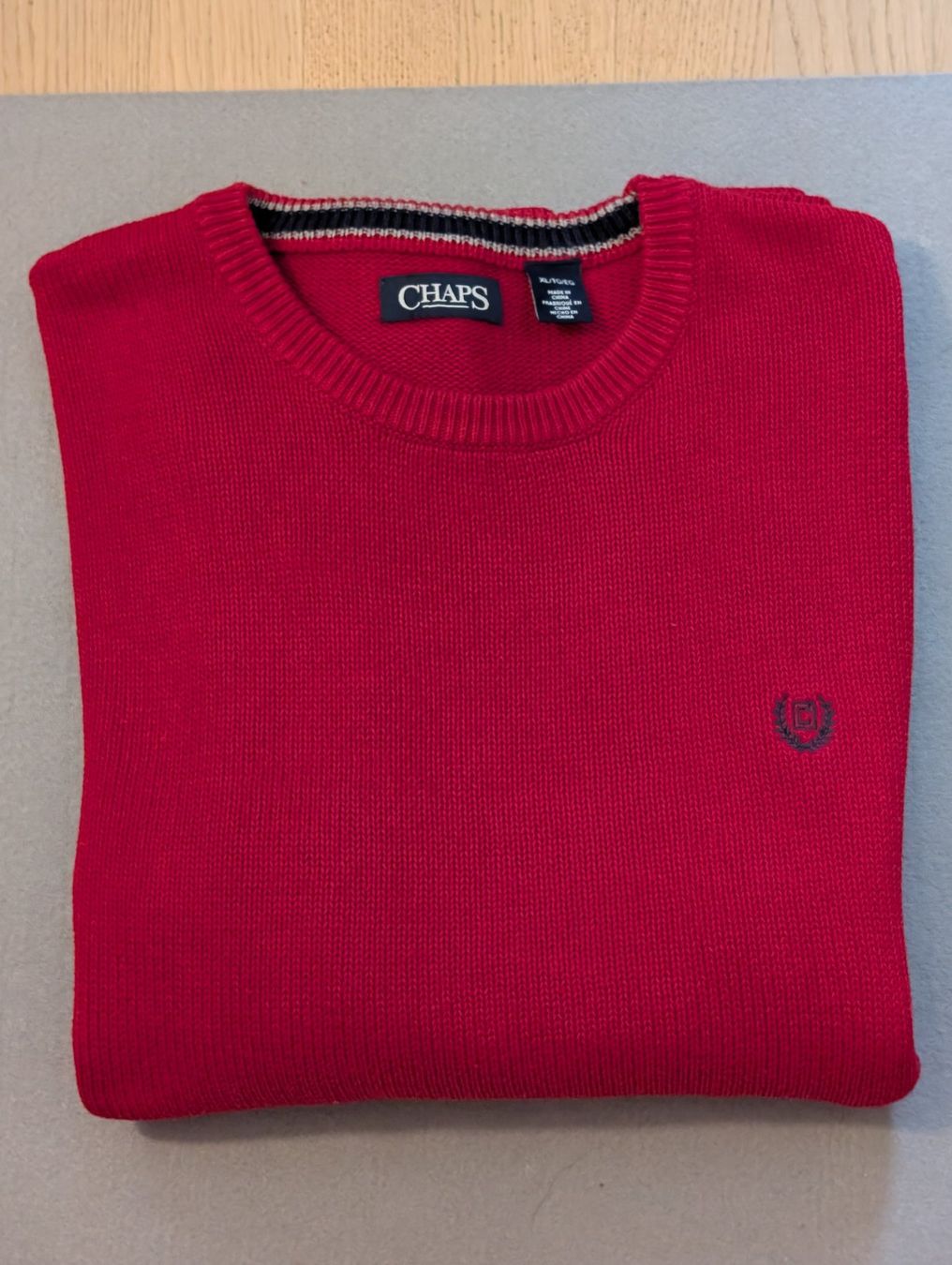 Maglioni & Felpe: Baumwollpullover, dunkelrot, Gr. 56/XL, CHAPS – Usato da Ermatingen venduto da Hanni_und_Nanni 2