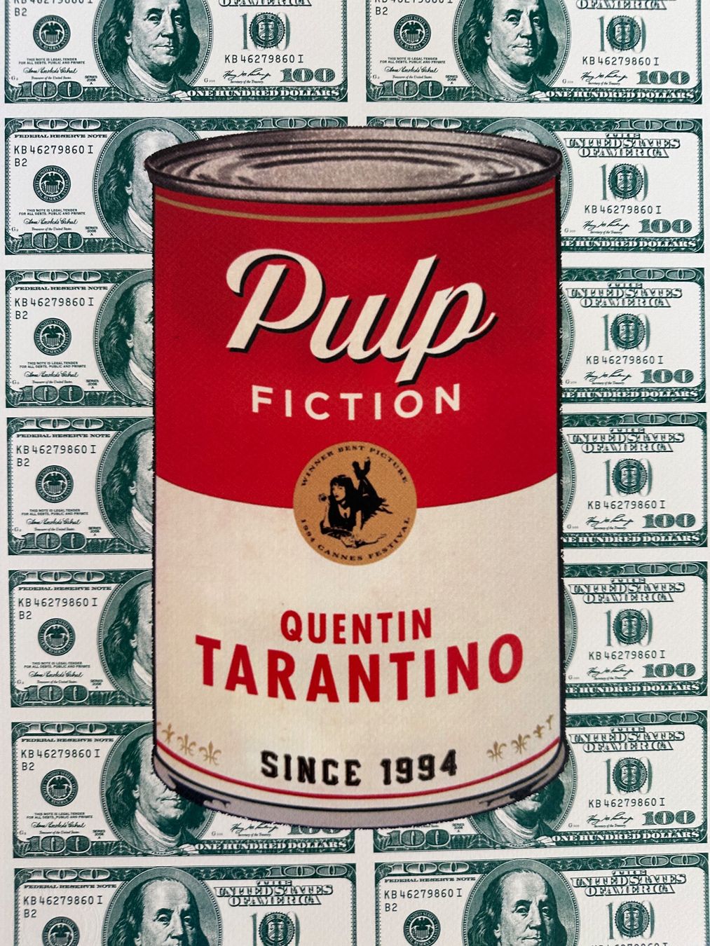 Gemälde: Death:  Pulp Fiction Tarantino, signiert – Neu (gemäss Beschreibung) aus Meilen von Smgdesign 5