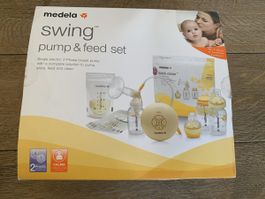 Medela Swing Breast Pump & Feed Set - Never used