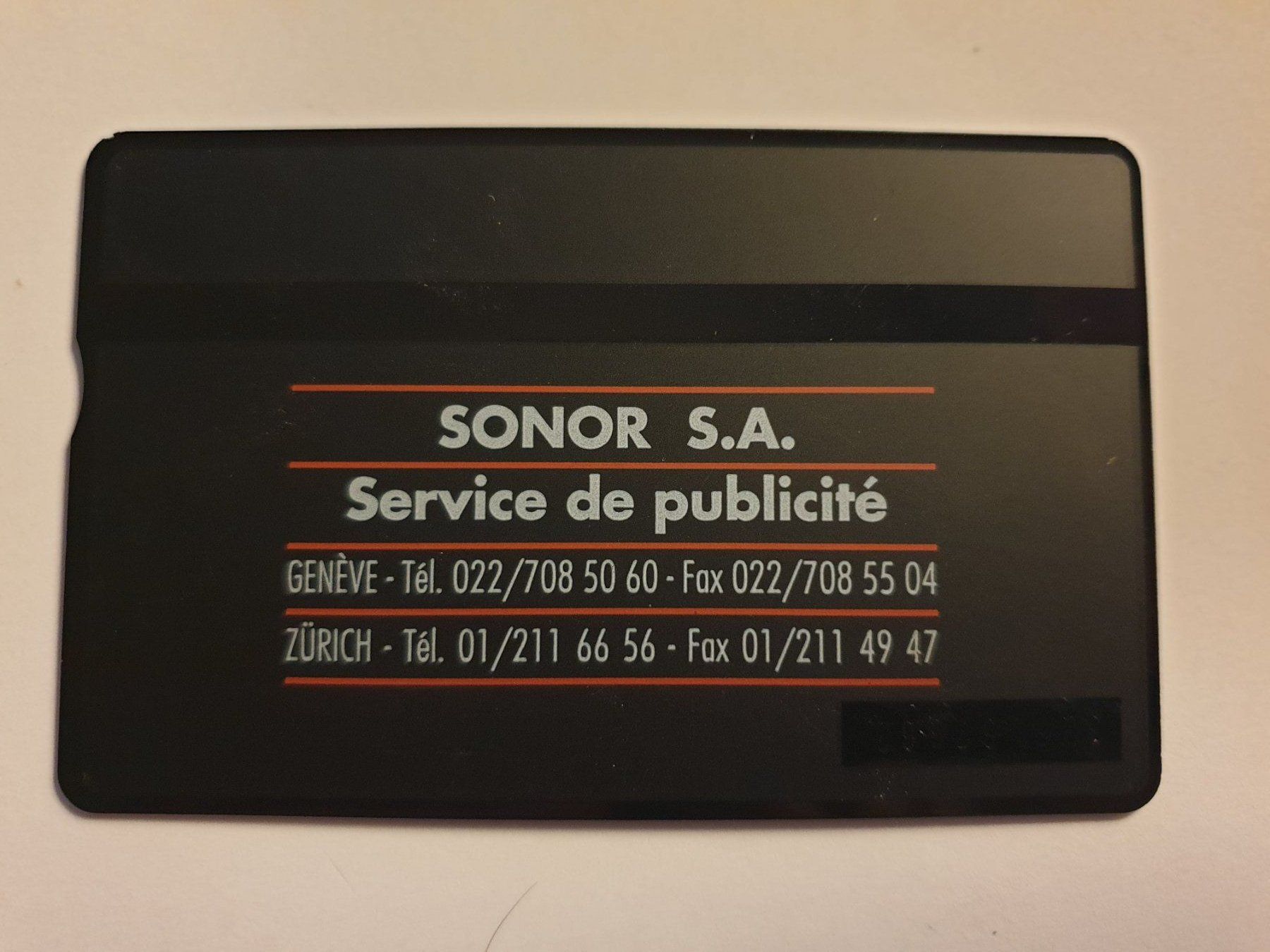 Schede telefoniche: Sonor S.A 325L67862 – Usato da Rain venduto da chesz 1