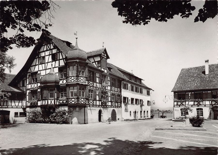 Cartoline postali: Gottlieben, Drachenburg, um 1945 – Usato da Frauenfeld venduto da POML