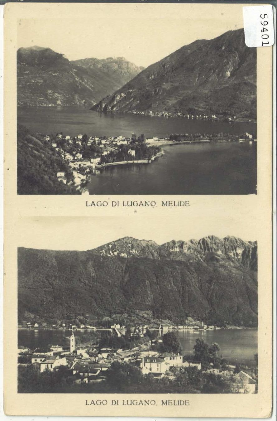 Cartes postales: Lago di Lugano - Melide – D'occasion à Ettingen par Kartenplanet
