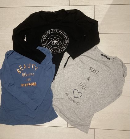 3x Umstandsshirt langarm gr S & M