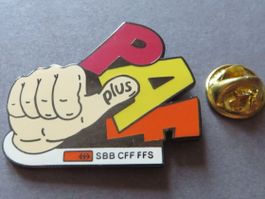 PIN SCHWEIZ SBB CFF FFS PAF PLUS, HAND, DAUMEN, limit.No0719