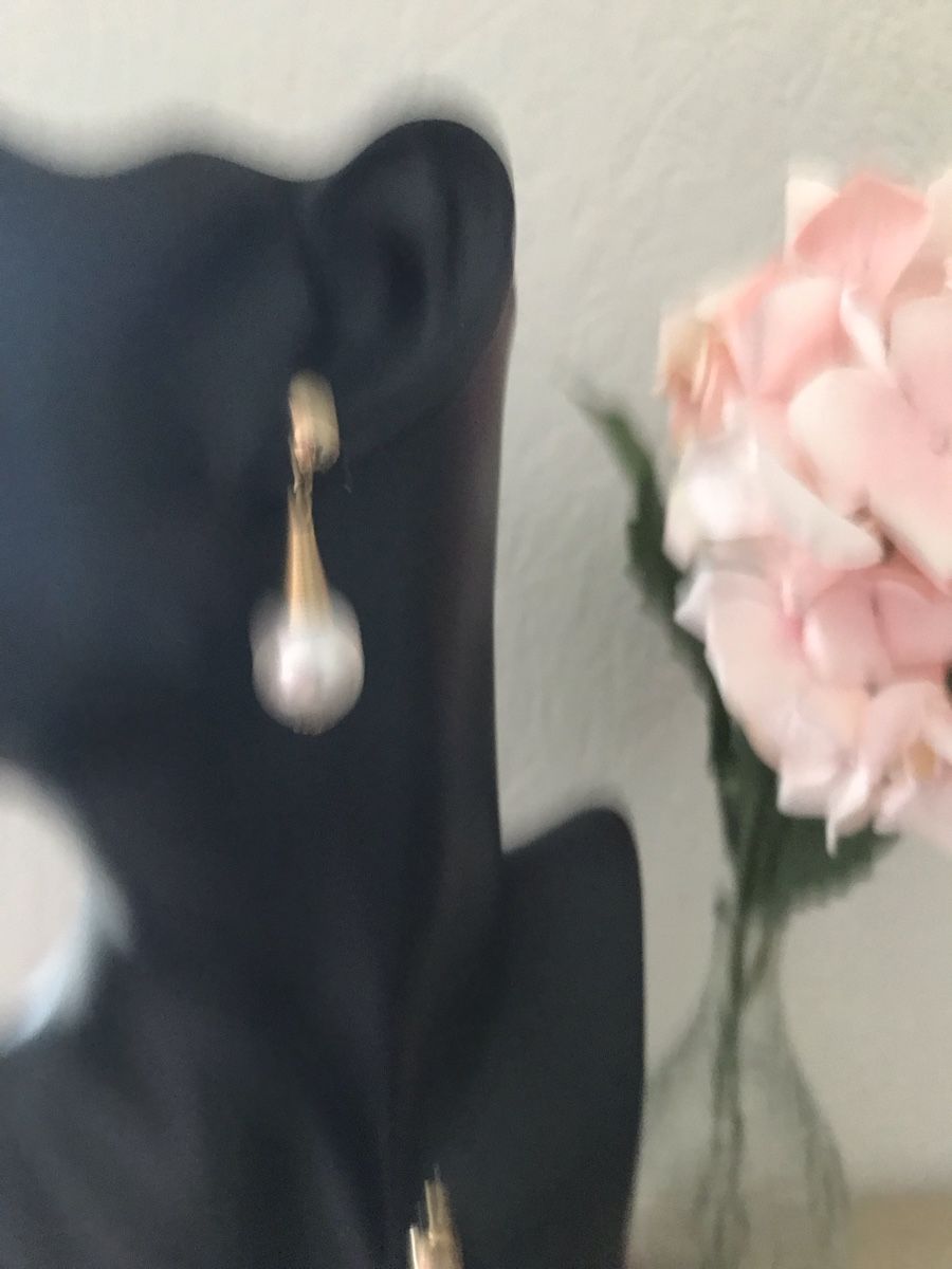 Orecchini pendenti & Orecchini a lobo: Schöne Ohrringe mit Perle – Usato da Seon venduto da Sunny-Schmuck78 1