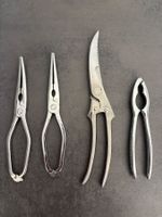 4 Crabs & Poultry Knives Schere - Dreizack Original
