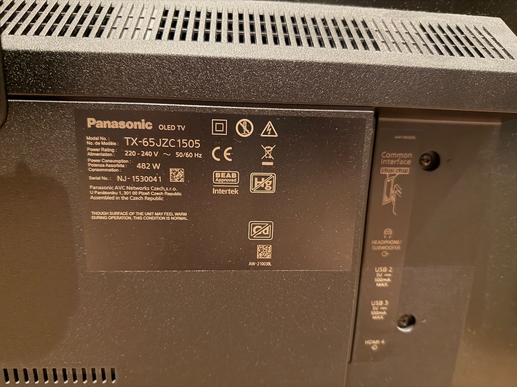 Panasonic Televisori: Panasonic OLED 65 Zoll TV – Usato da Rüschlikon venduto da Fischerman75 2
