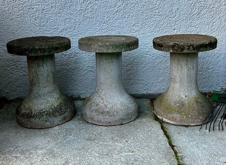 Sgabelli: Vintage Pilzhocker Beton – Usato da Zürich venduto da starch.studio 2