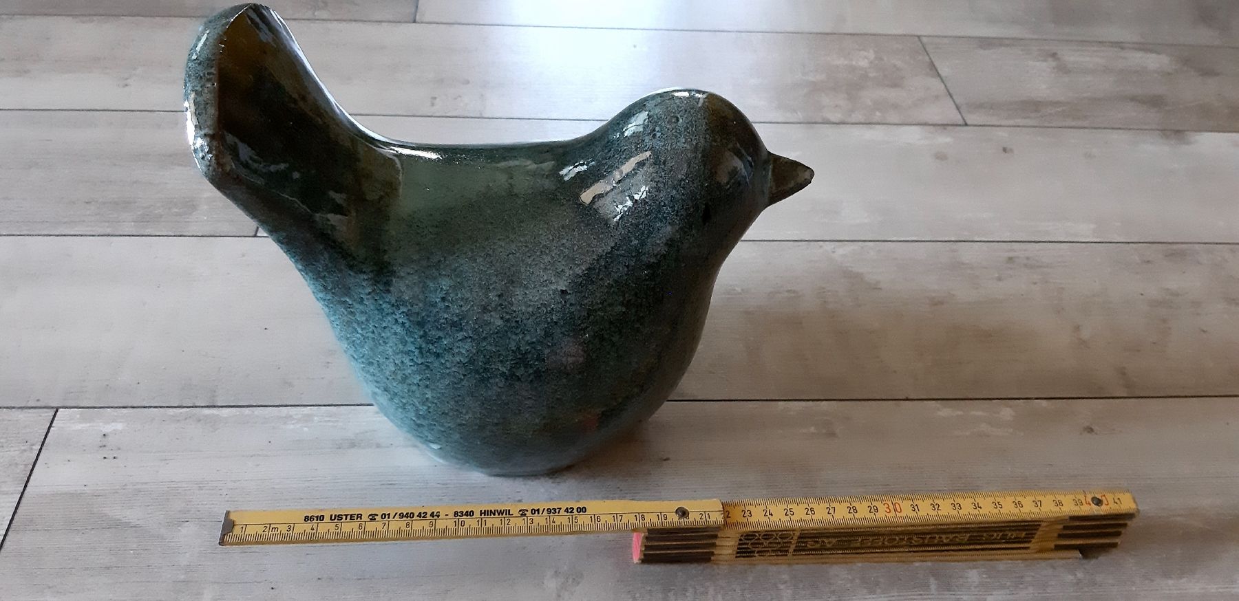 Skulpturen & Statuen: Grosser Keramik Vogel  -  Einzelstück  -  handgemacht – Neu (gemäss Beschreibung) aus Tagelswangen von BrigittaC01 2