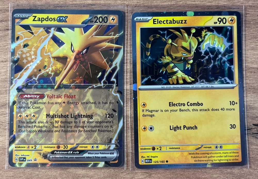 Zapdos ex & Electabuzz Holo Promos Pokemon Mew 151 (Neu (gemäss ...