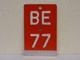 BE 77 VELONUMMER - FAHRRADSCHILD