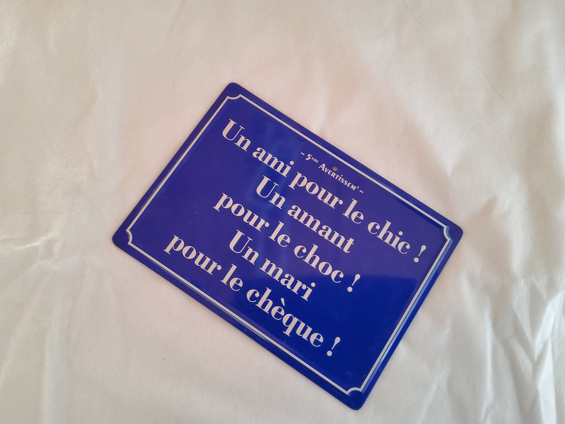 Insegne: Plaque décorative en métal – Usato da Malleray venduto da Broc-antique