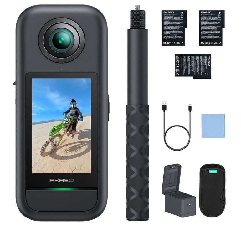 Action Cam: AKASO 360 cam Creator SET – Neu (gemäss Beschreibung) aus Unterkulm von Global5