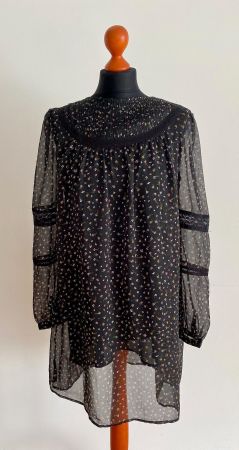 Herbstkleid Chiffon Blümchenmuster / 34
