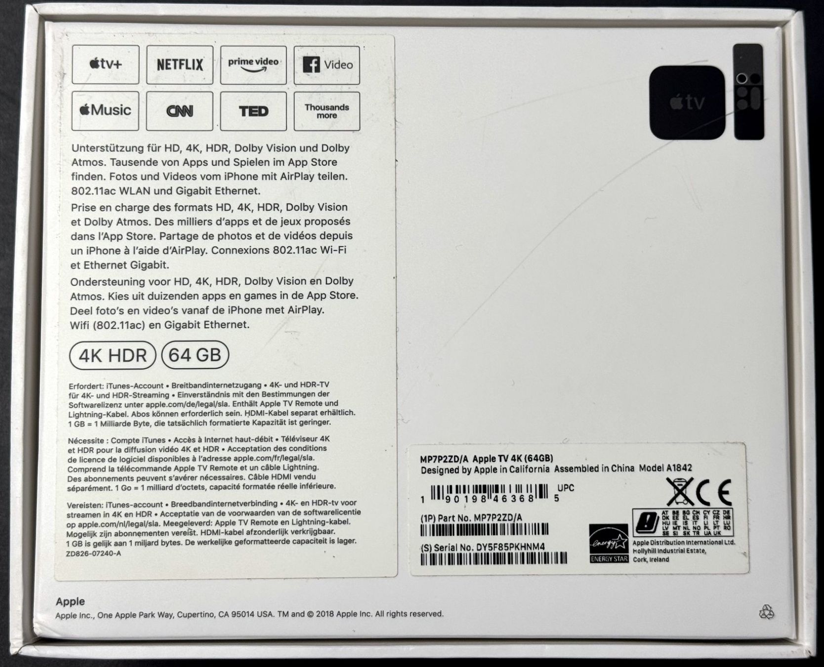 Apple Sistemi audio & multimediali: APPLE TV 4K HDR 64GB – Usato da Winterthur venduto da Sawomiju 6