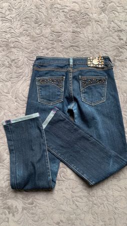 Fracomina Luxury Jeans  Gr.34 36, W26/IT 40, Nieten Strass