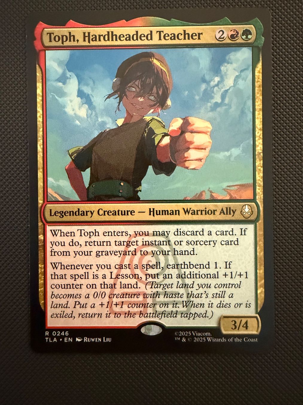 Magic The Gathering Carte collezionabili: Toph, Hardheaded Teacher – Usato da Ulisbach venduto da joelsj