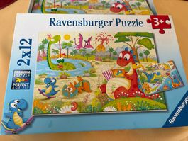 Ravensburger Puzzle Dinosaurier 2x12 Teile ab 3 Jahren