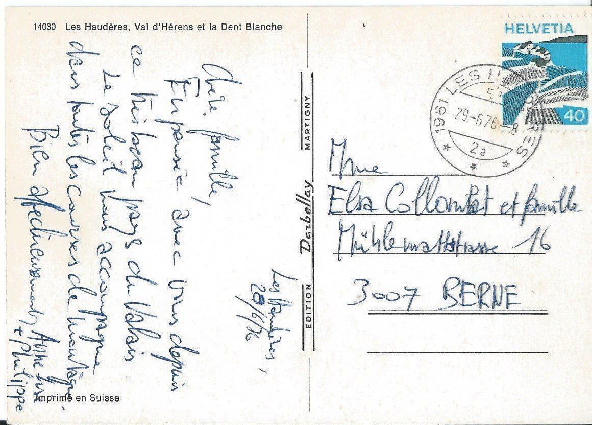 Cartoline postali: Les Haudères VS – Usato da Rothrist venduto da Stranglehold 1