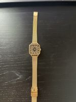Armbanduhr Komono goldfarben quadratisch guter Zustand