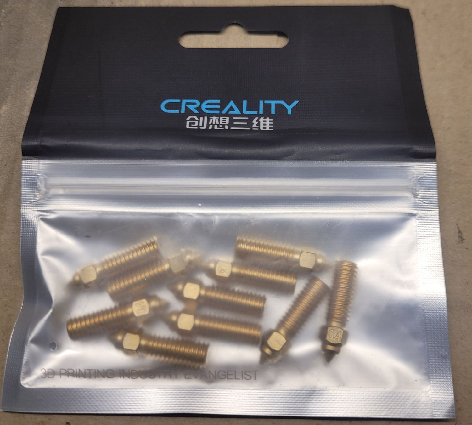 Creality Filament: 3D Druck Düsen 0.4mm – Neu und originalverpackt aus Niederlenz von Chreco