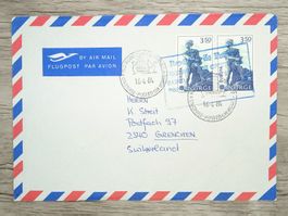 TR70 Enveloppe + Timbre Norvege 1984