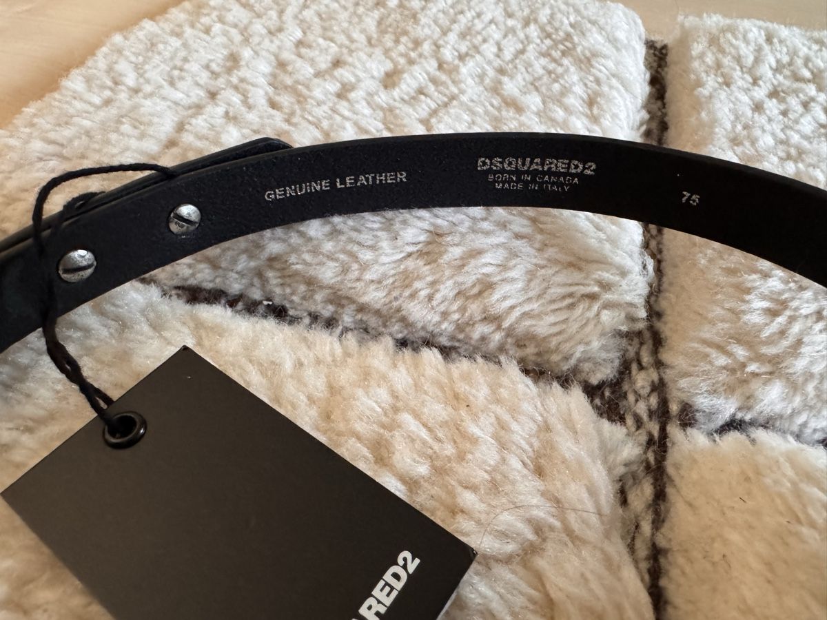 Dsquared2 Cinture: Schwarzer Dsquared2 Ledergürtel Milano, Grösse 75 cm – Usato da Wilderswil venduto da Renaissance1 5