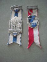 2 Abzeichen - Chlouseschiessen Buochs - 1958 / 1959