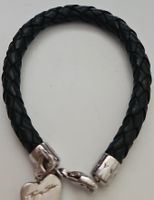 Leder Armband Thomas Sabo Schwarz mit Herz Anhänger sehr gut
