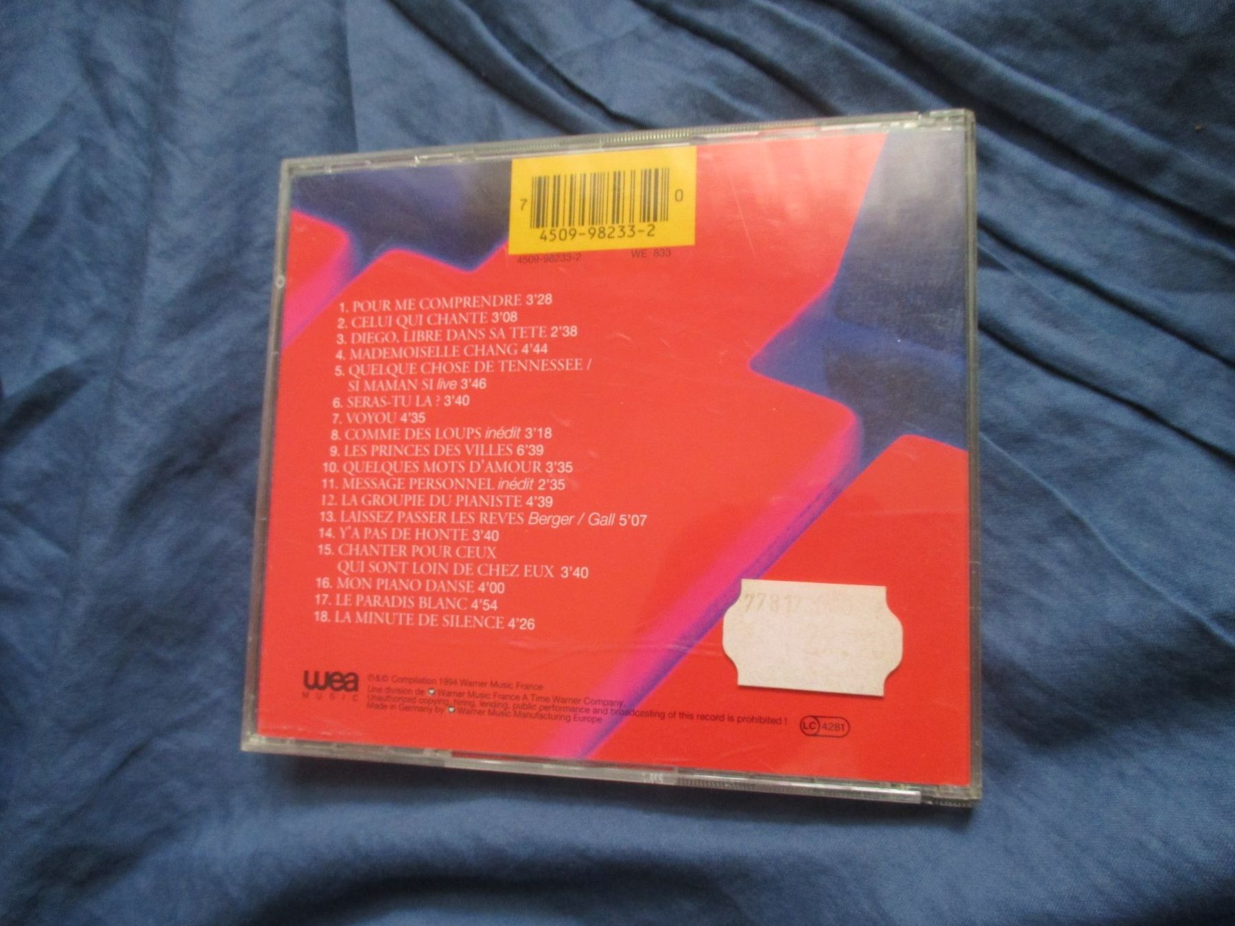 CD: Michel Berger :Celui qui chante – Usato da Colombier NE venduto da Nevenma 1