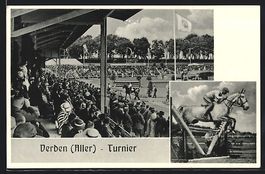 Verden / Aller, Pferde-Turnier, Tribüne