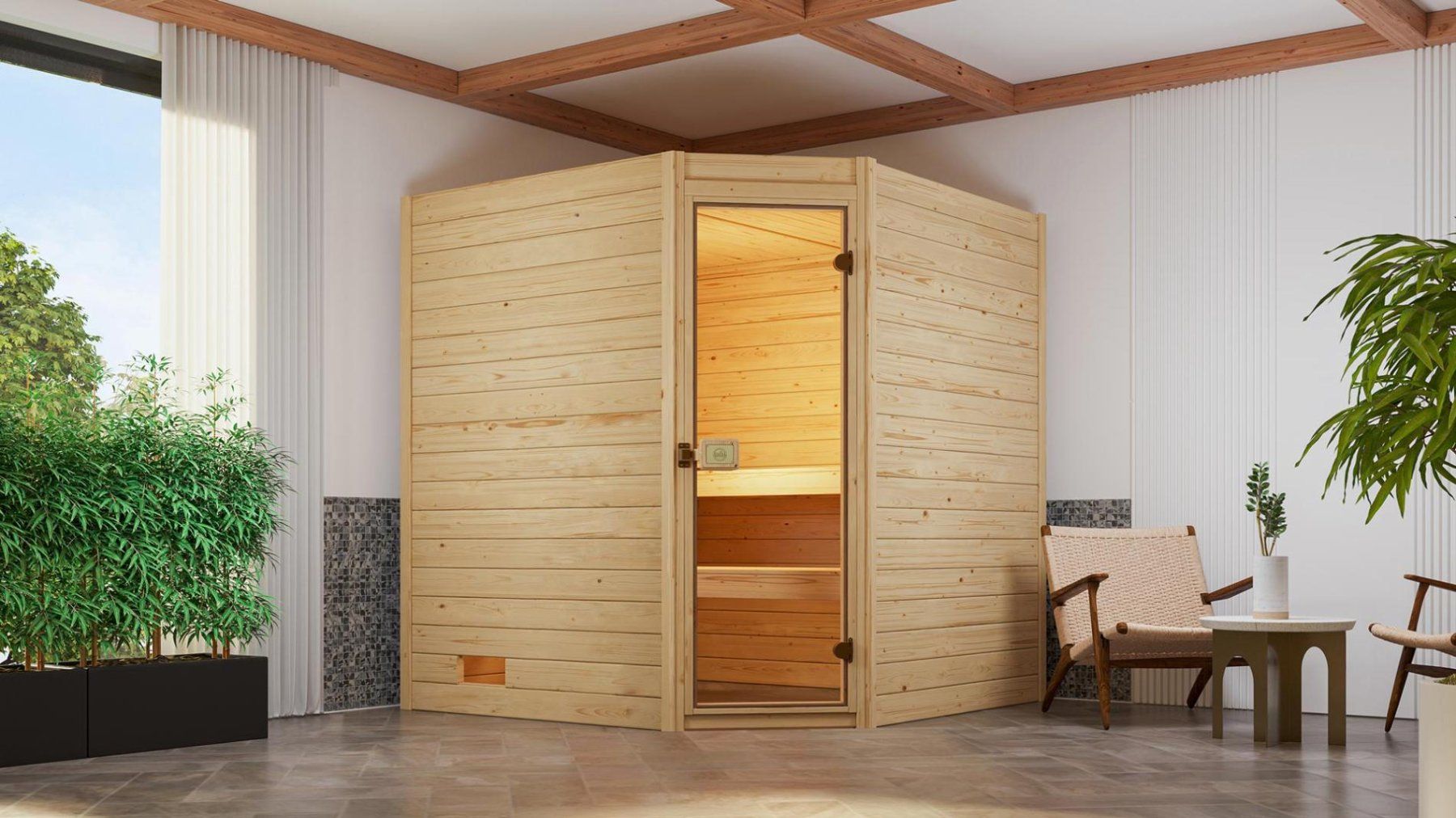Sauna & Accessori: Sauna Valida Eck 189x172 cm – Nuovo e nell'imballaggio originale da Diepflingen venduto da Der_billige_max