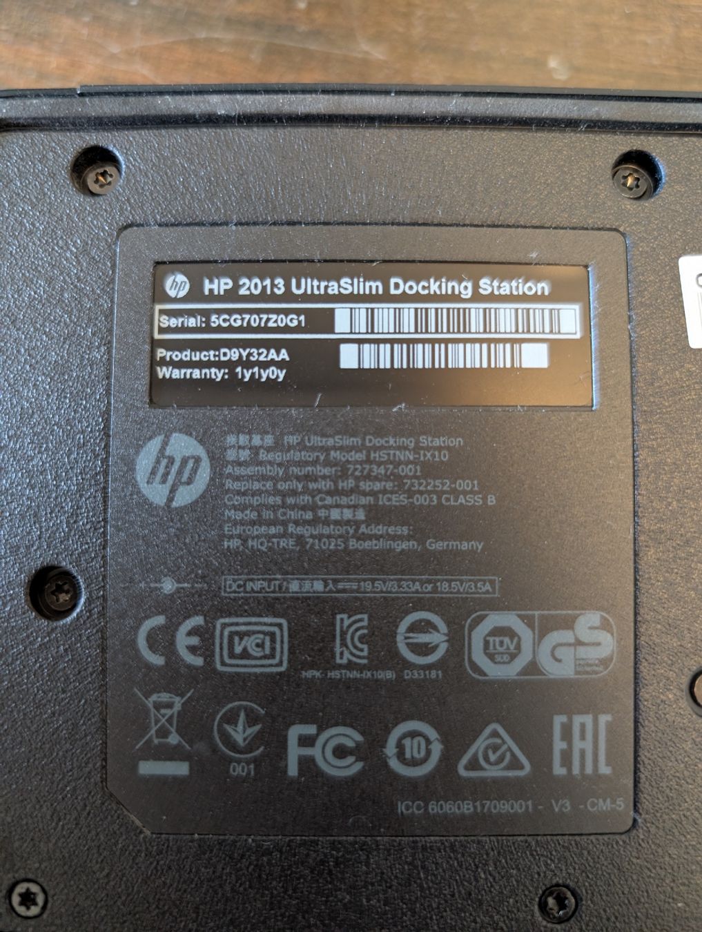 Hewlett Packard Docking station: Dockingstation HP UltraSlim, inkl. Netzteil – Nuovo (secondo la descrizione) da Sursee venduto da Sen.Lu 2