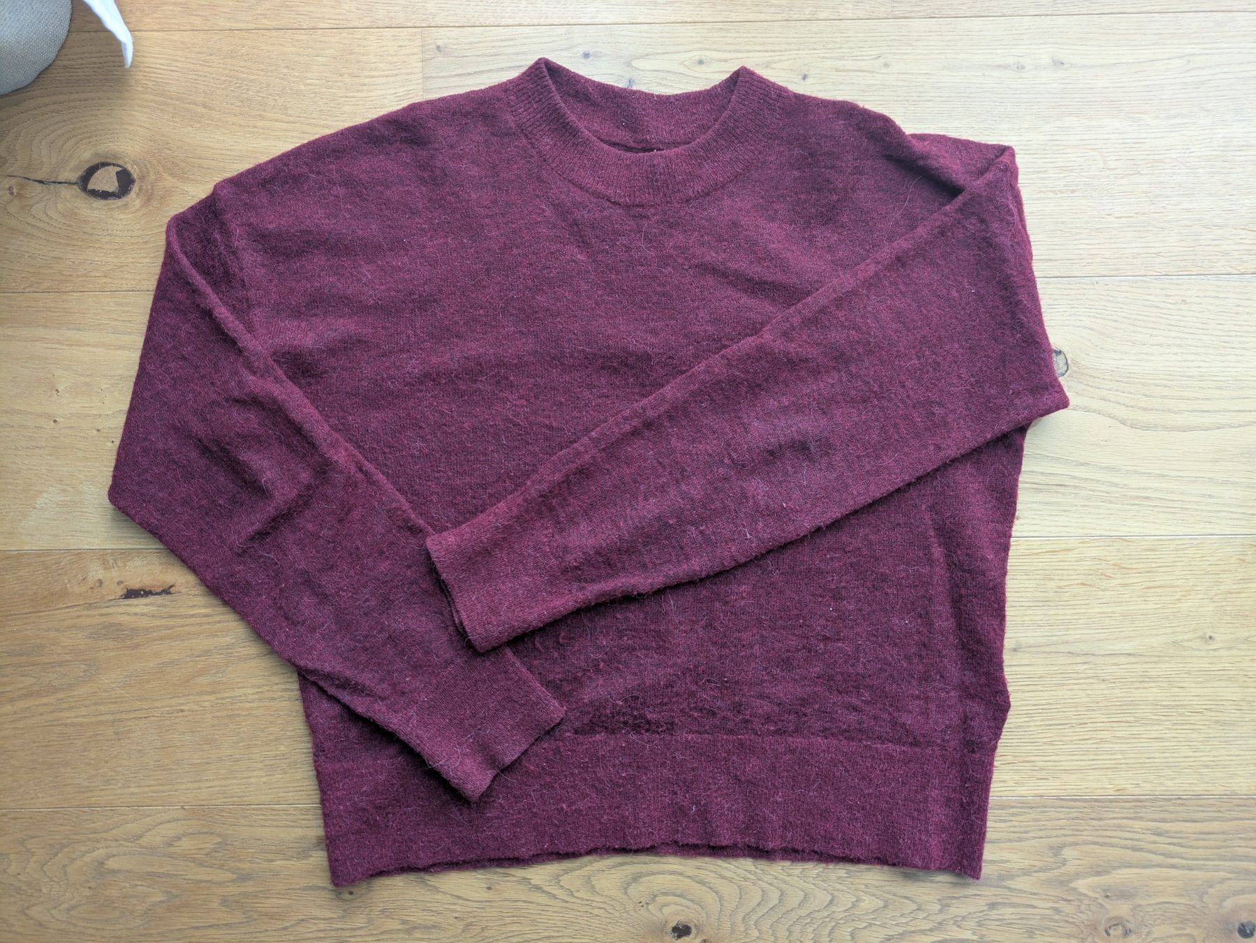 Samsøe Samsøe Maglioni & Felpe: Samsoe Samsoe Wolle-Strickpullover, Gr. M in Weinrot – Usato da Birmensdorf ZH venduto da elz_6ccw