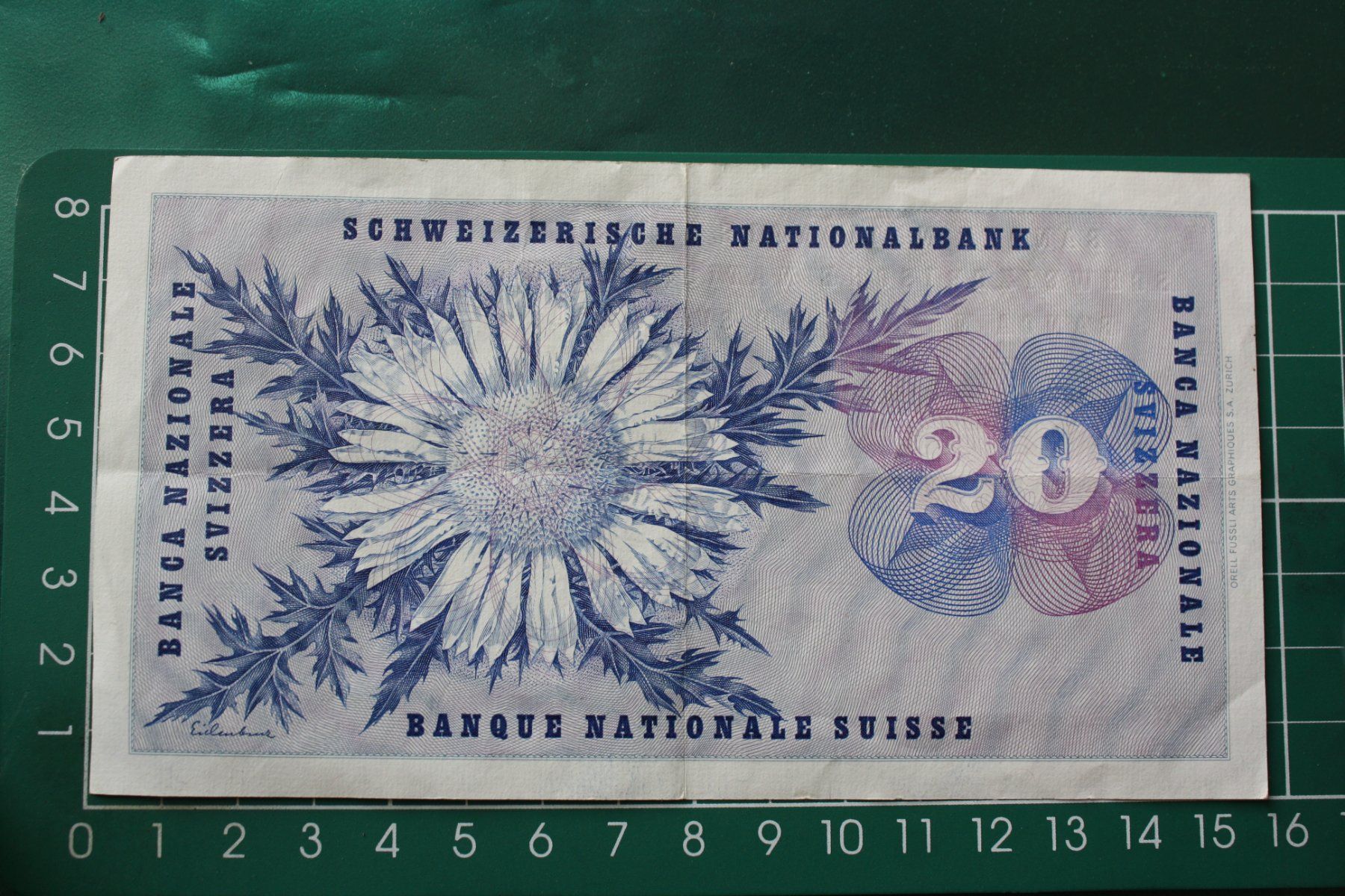 Banconote: general dufour banknote 20 franken 1961 – Usato da Laupen BE venduto da Gufi57 1