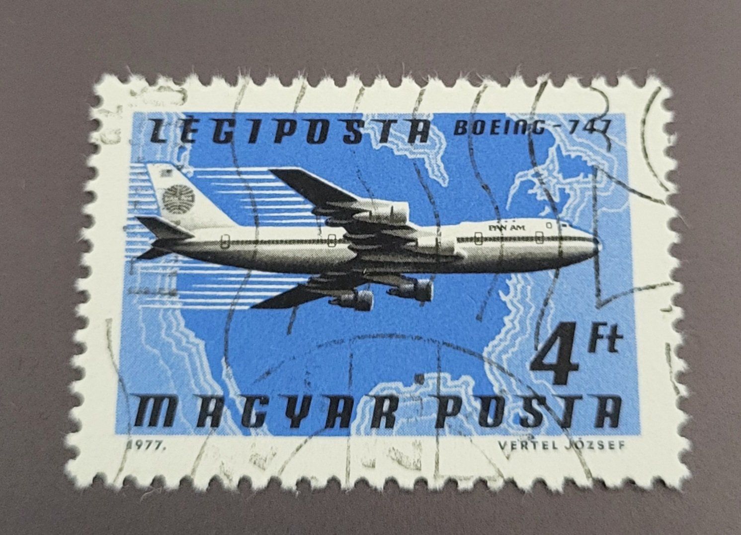 Tutti i francobolli: Ungarn 1977 Flugzeug briefmarke – Usato da St Gallen venduto da Stampsalshobby