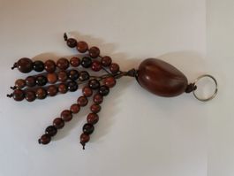 Porte-clés ethnique original - en tagua - Neuf !