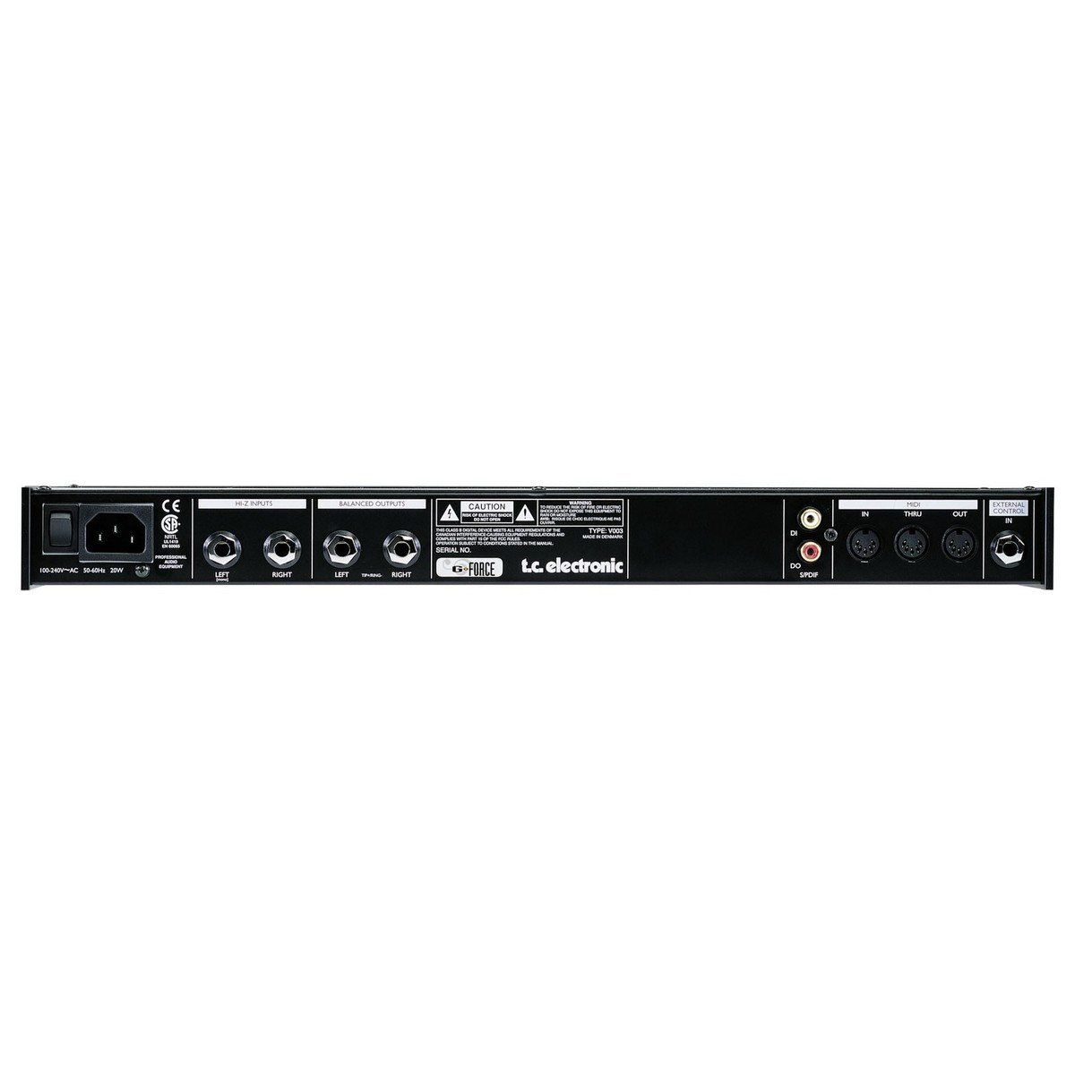 Strumenti musicali: TC Electronic G-Force Multieffekt Rack-Prozessor – Usato da Stein AR venduto da Rialo 3