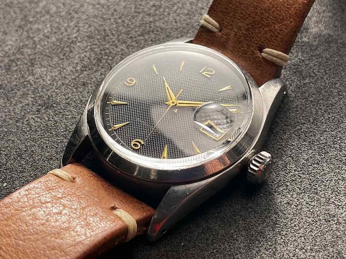 Tudor Orologi: Tudor Tudor Prince Date ref. 7929, black waffle dial – Usato da Luzern venduto da ChronoScope6004 4