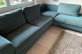 Ecksofa petrol