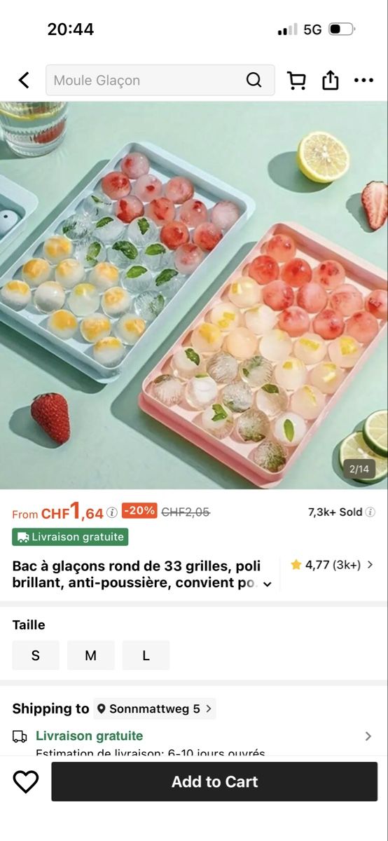 Elettrodomestici da cucina: Ice Cube Tray Maker - Round Ball Design - Summer Fun! – Usato da Aarau venduto da anb_qnk8