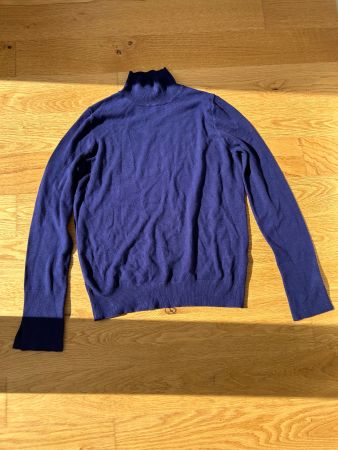 Damen Rollkragenpullover Dunkelviolett Grösse S