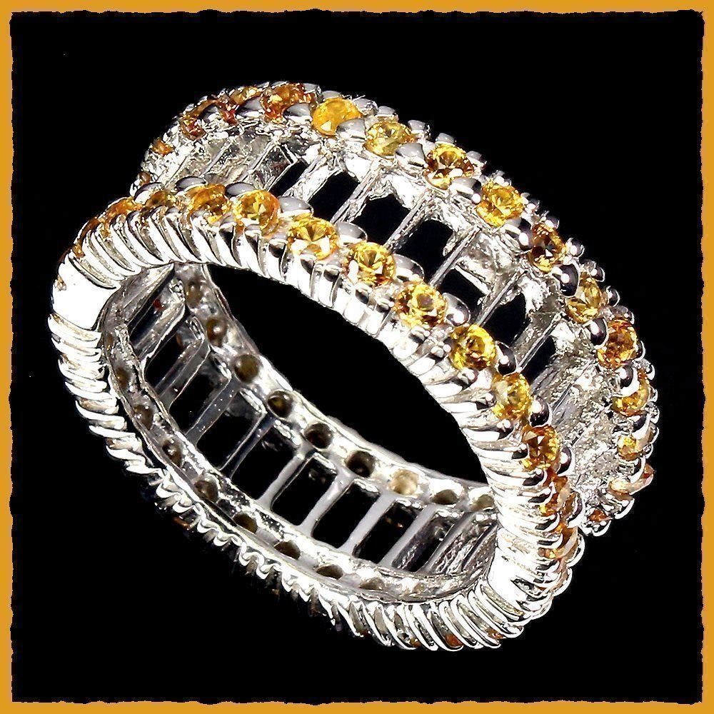 Anelli: Gelber Saphir 925 Silberring – Nuovo e nell'imballaggio originale da Oberglatt ZH venduto da Goldfee1