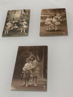 3 hübsche antike Postkarten mit Kinderbildli