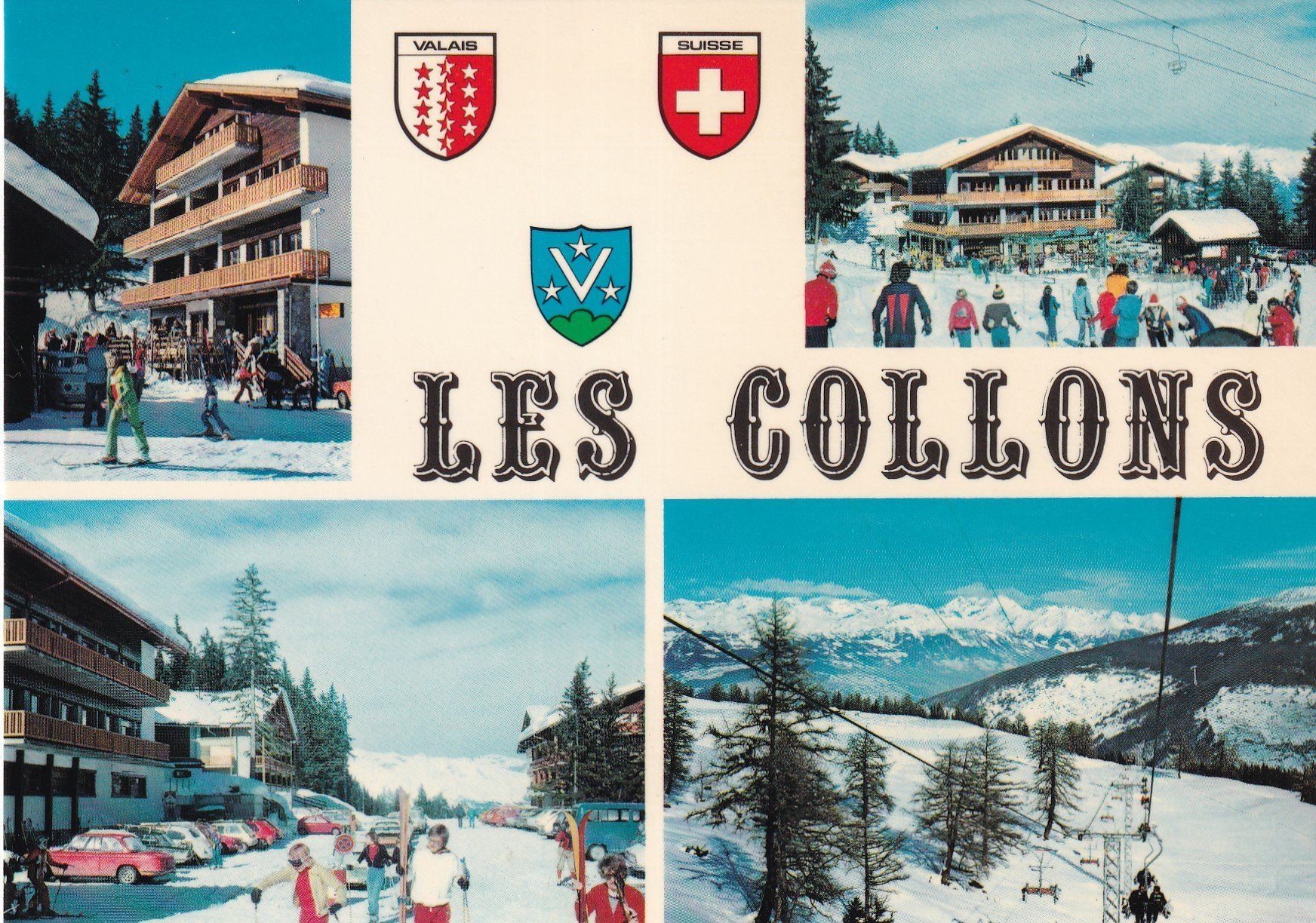 Cartoline postali: Les Collons  Multivues  1983 – Usato da Cormoret venduto da Pascalll2001