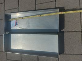 2 Backformen Alu-Backblech / Schnittenblech 57 x 20 cm (87)