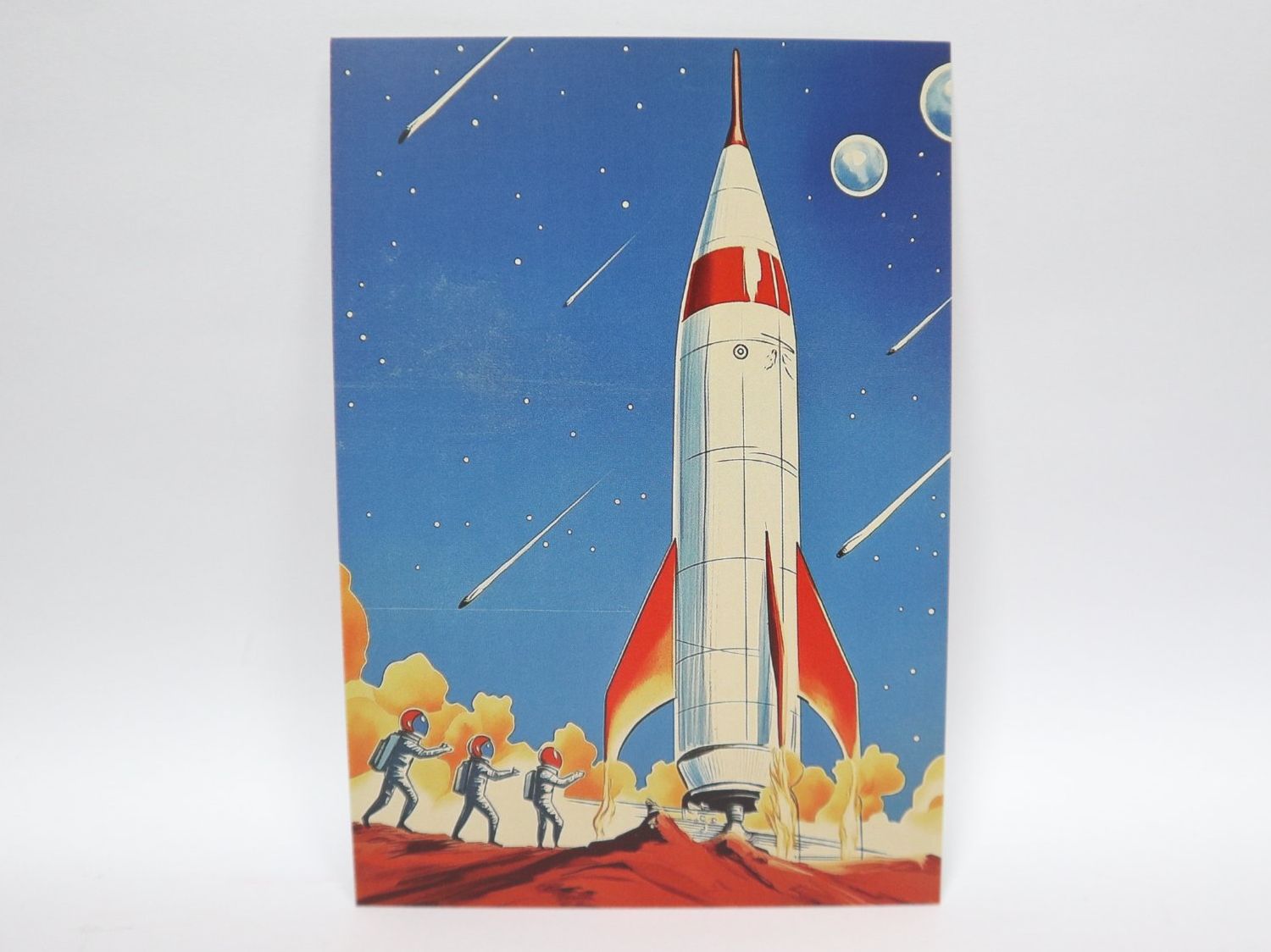 Ansichtskarten: AK Science Fiction Rakete Comic Postkarte – Neu (gemäss Beschreibung) aus Eschenbach SG von Astalavista