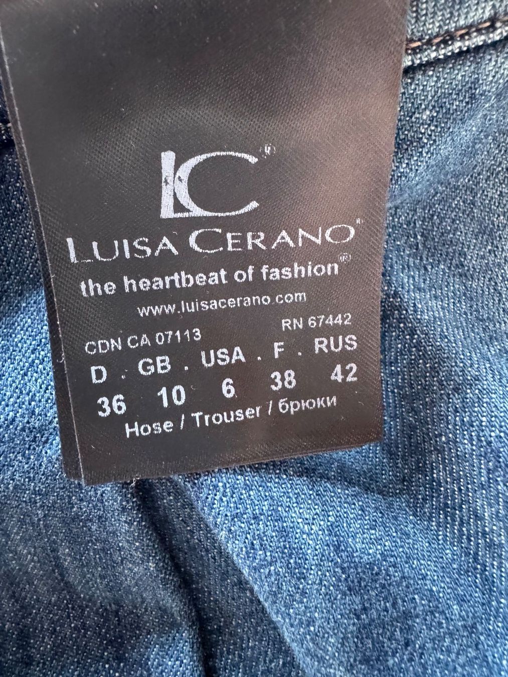 Luisa Cerano Jeans: Luisa Cerano Jeans, Gr. 36 – Nuovo (secondo la descrizione) da Oberrohrdorf venduto da maggys15 4