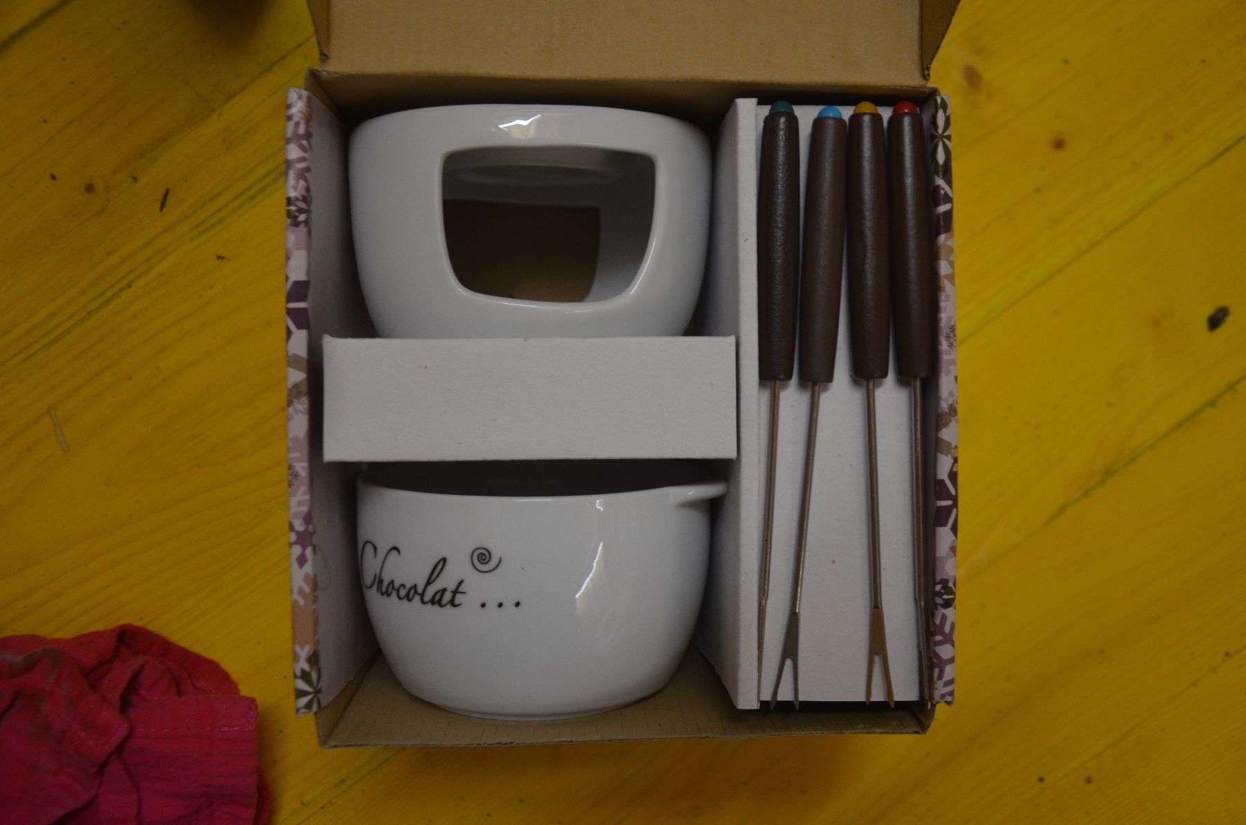 Piatti: FONDUE CHOCOLADE NEU – Nuovo e nell'imballaggio originale da Chiasso venduto da Dolly015 1