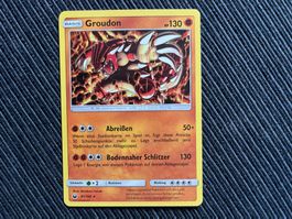 Pokemon Groudon Holo Celestial Storm Near Mint